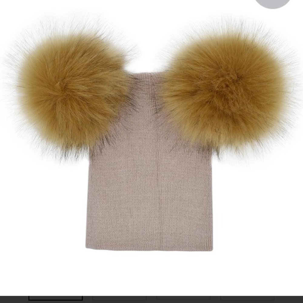 Double Pom Pom Beanie